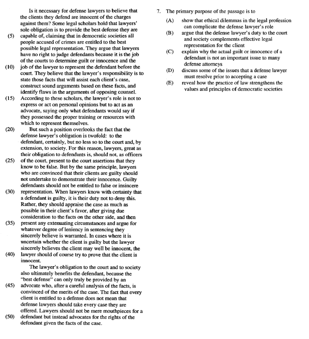 Lesson 12.3 Primary Purpose Questions totalLSATprep